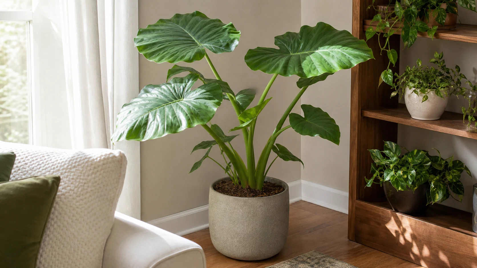 Identification Snapshot Alocasia Odora Care: How to Grow Upright Elephant Ear Indoors - Identification Snapshot
