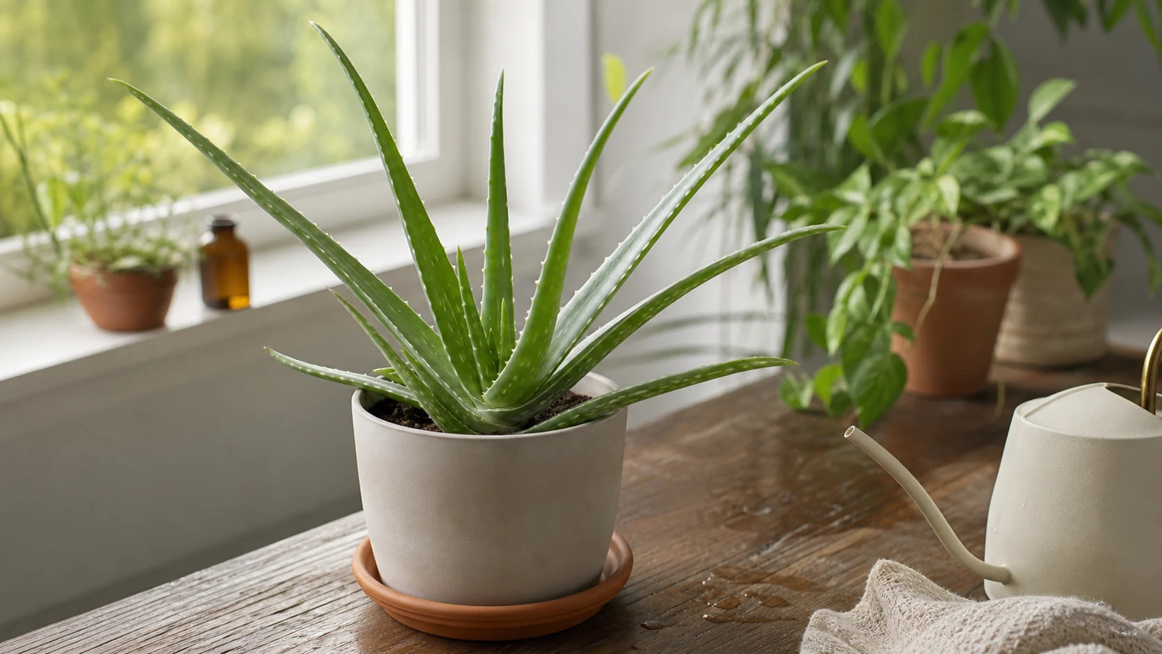 Aloe Vera Care Guide: How to Grow and Use Aloe Indoors - Watering: Less Than You Think, and More Thoroughly Than You Think