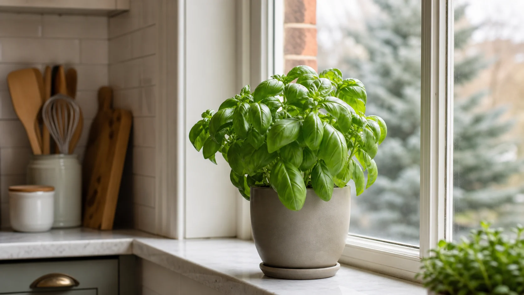 Basil Plant Care Indoors: How to Keep It Alive for Months - Temperature and Where to Put It