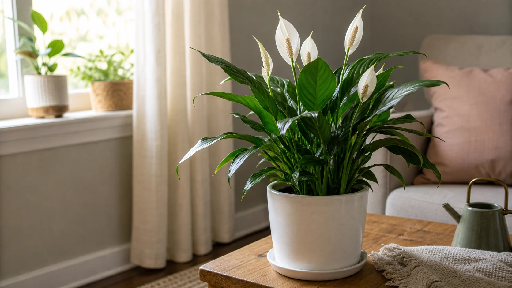 Peace Lily 12 Best Plants for Apartments (Small Spaces, Low Light) - Peace Lily