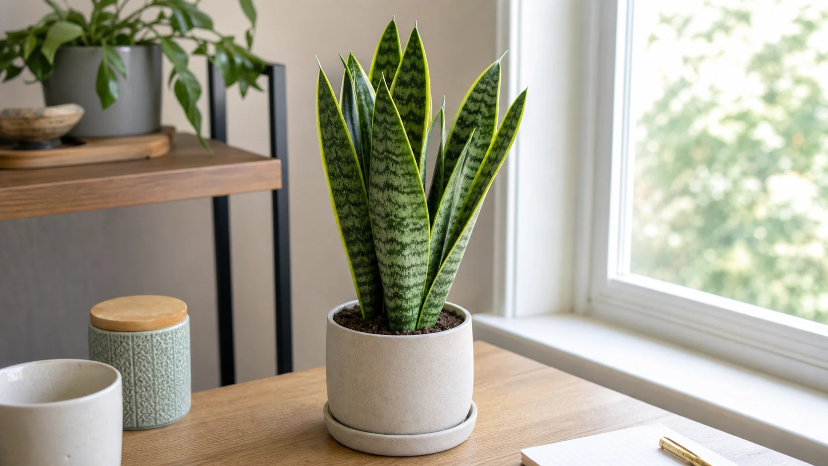 Snake plant Best Office Plants: Low Maintenance Options for Your Desk - Snake plant