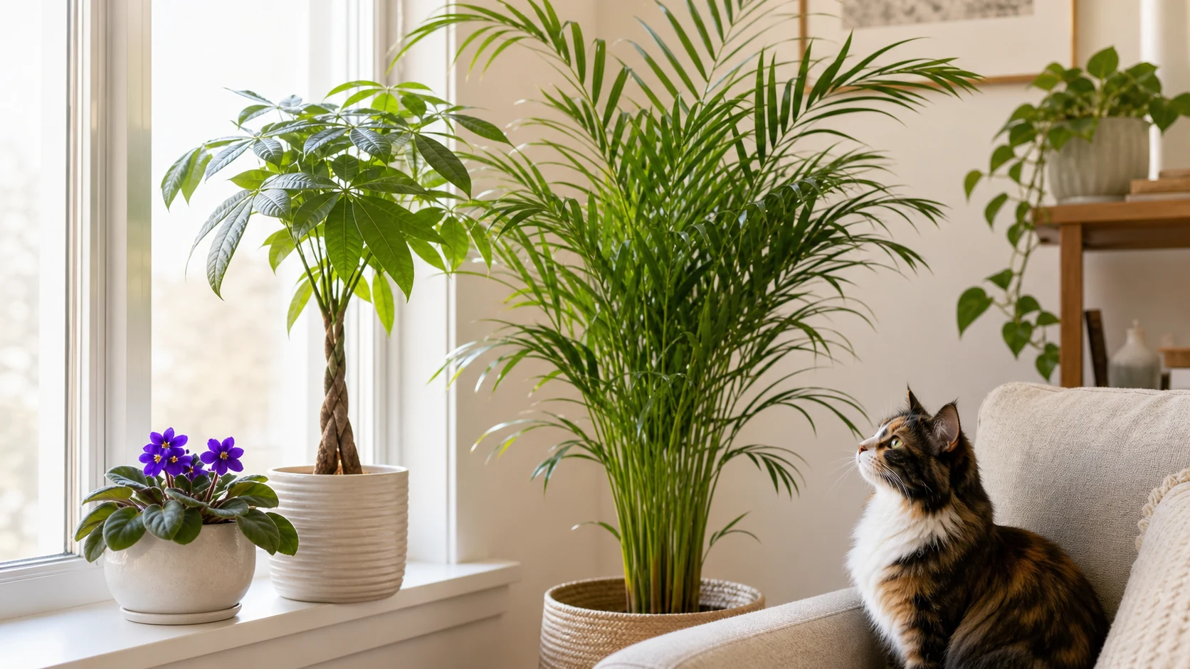 30 Cat-Safe Indoor Plants for Cat Owners - Group 2: For Brighter Spots