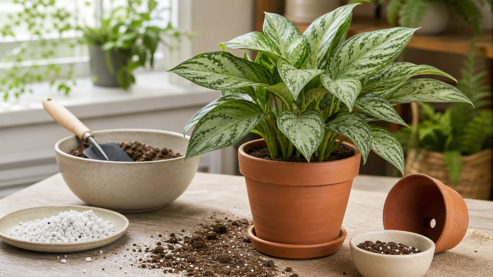 Soil and Pots Chinese Evergreen Care Guide: The Most Forgiving Houseplant - Soil and Pots