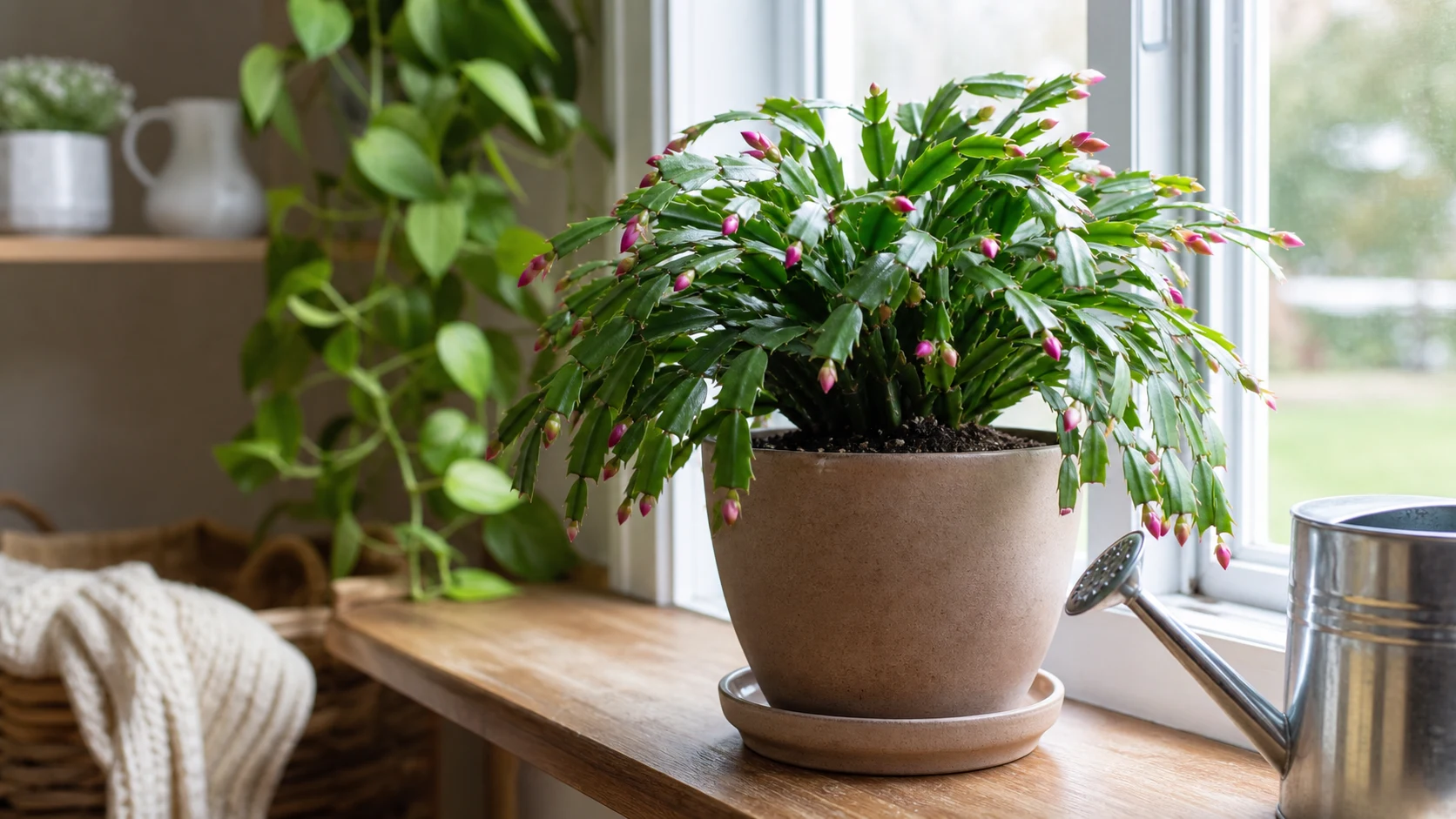 Getting Her to Bloom Again Next Year Christmas Cactus Care: Watering, Light, and Repeat Blooms - Getting Her to Bloom Again Next Year
