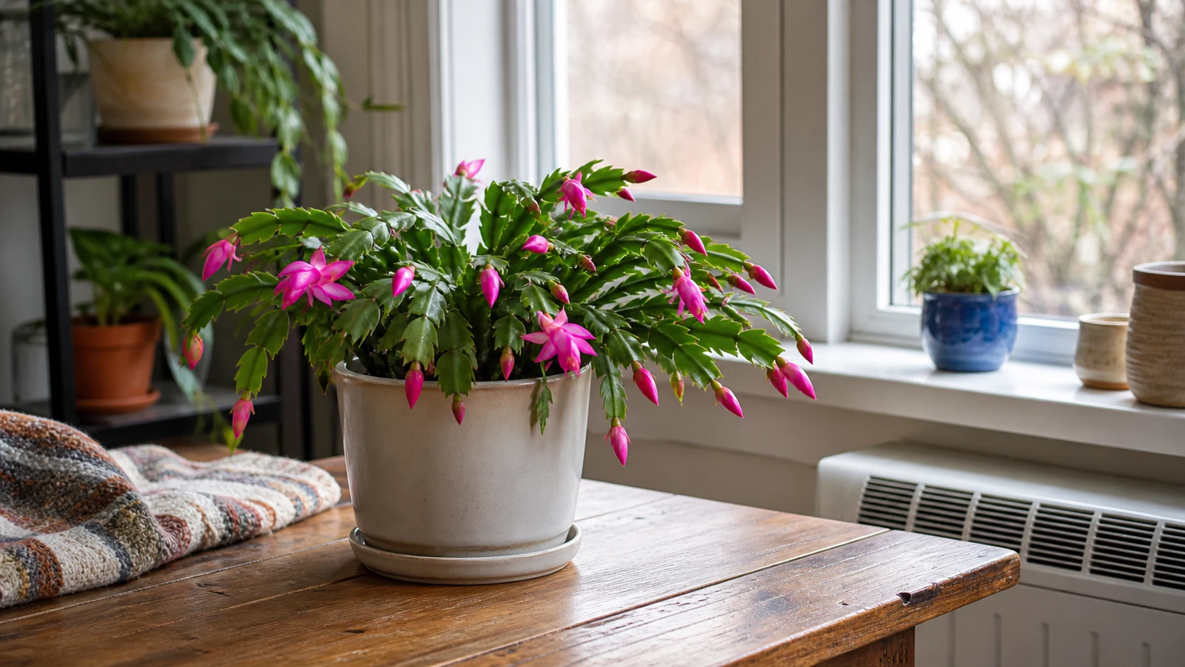 Temperature and Humidity Christmas Cactus Care: Watering, Light, and Repeat Blooms - Temperature and Humidity