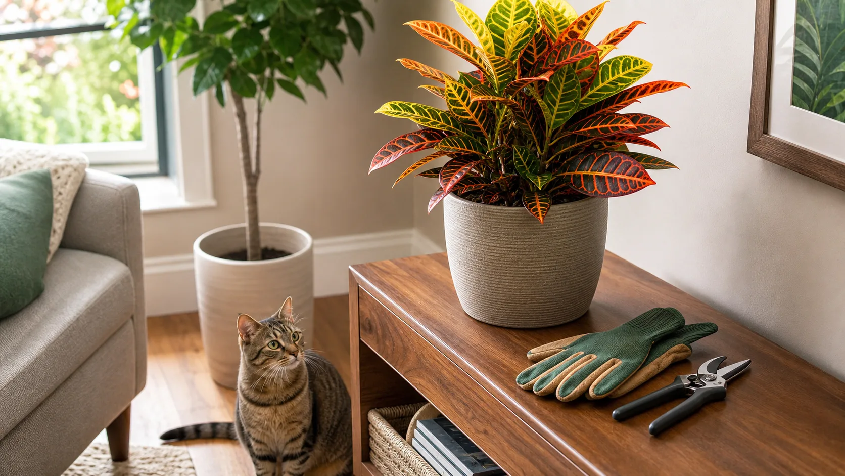 Pet and Skin Safety Croton Plant Care: Keep the Color and Stop Sudden Leaf Drop - Pet and Skin Safety