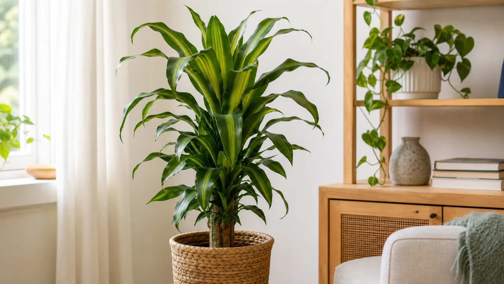 Dracaena Fragrans (Corn Plant) Dracaena Care Guide: Watering, Brown Tips, and Yellow Leaves - Dracaena Fragrans (Corn Plant)