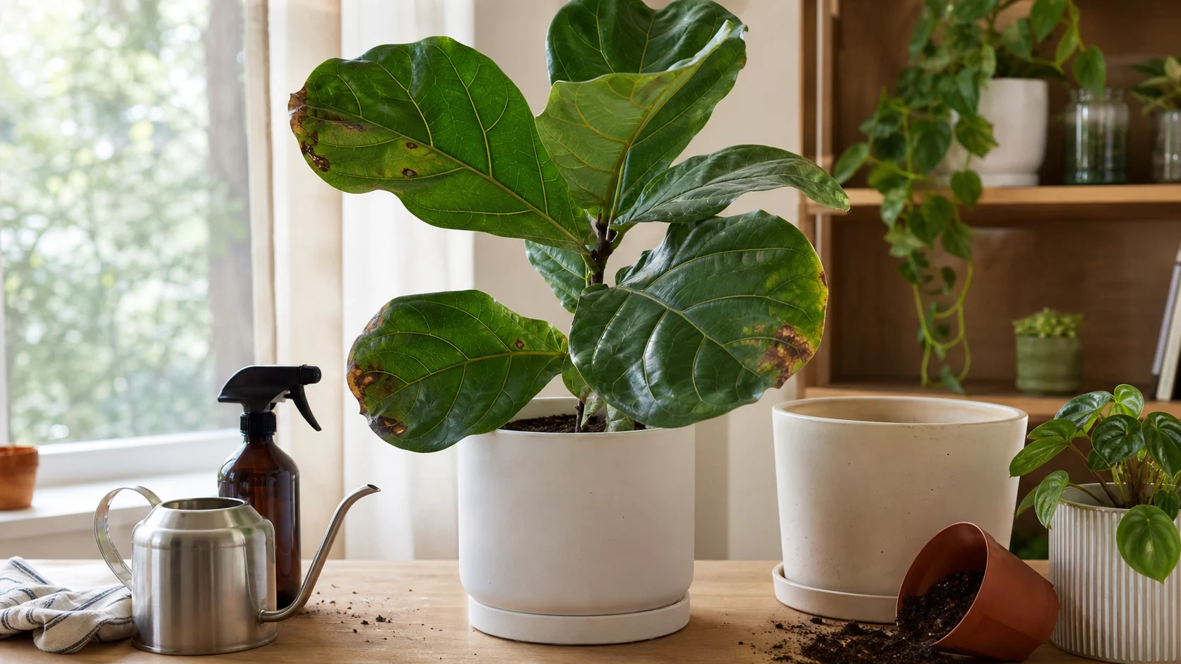 Fiddle Leaf Fig Brown Spots: Every Cause and How to Fix Them - Common Mistakes
