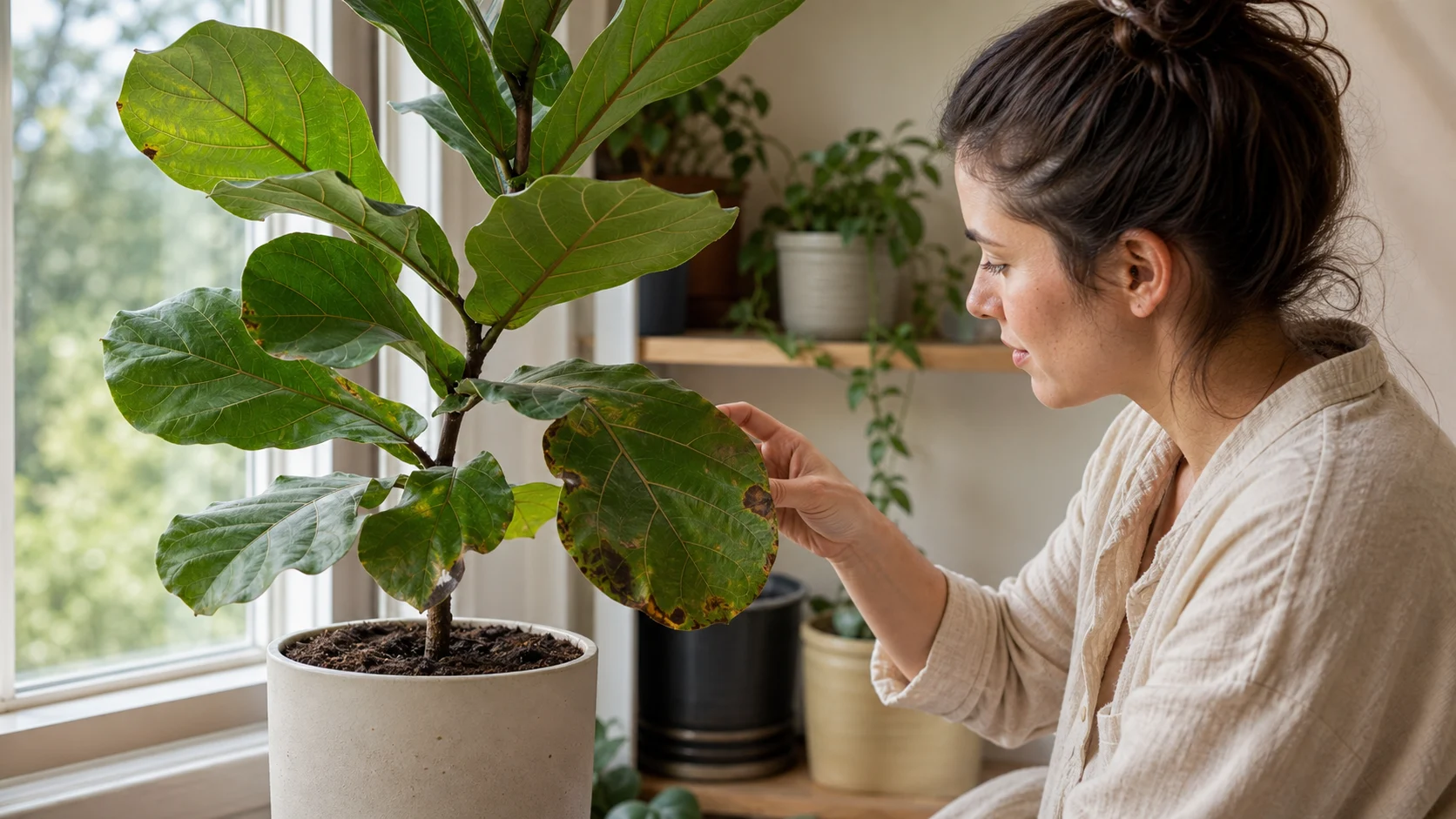 Fiddle Leaf Fig Brown Spots: Every Cause and How to Fix Them - Start With the Pattern, Not One Cause