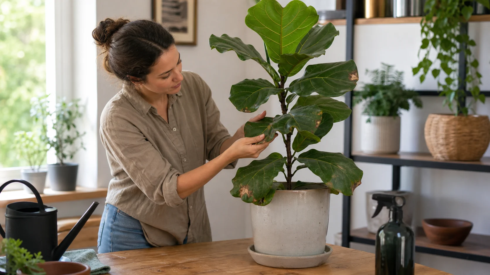 Fiddle Leaf Fig Brown Spots: Every Cause and How to Fix Them - This week