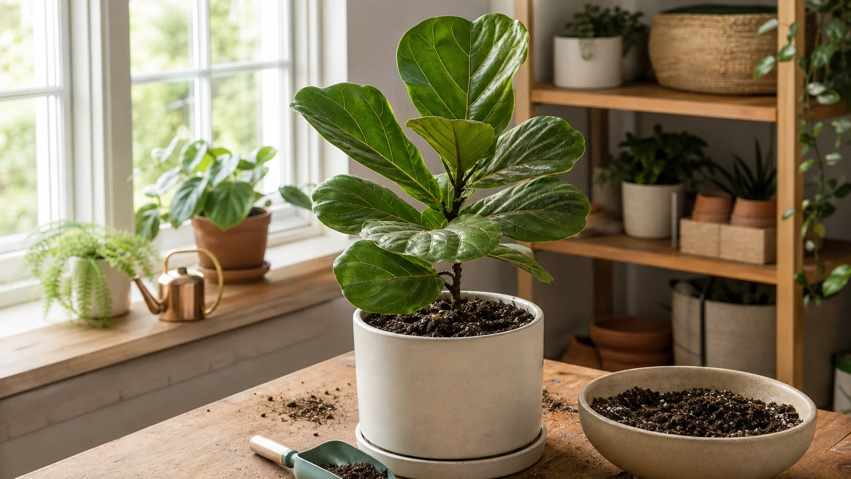 The soil stays wet too long. Fiddle Leaf Fig Care Guide: Stop Killing Your Ficus Lyrata - The soil stays wet too long.