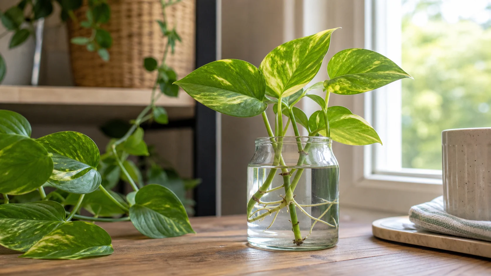 Water Propagation Golden Pothos Care Guide for Beginners - Water Propagation