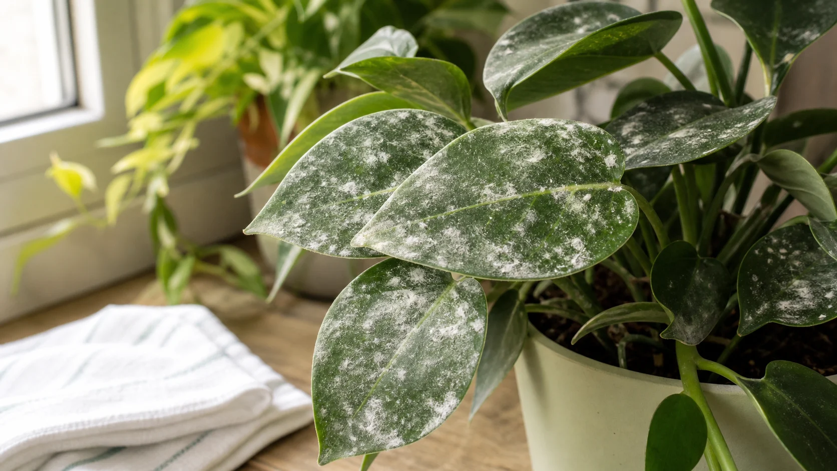 Houseplant Diseases: Identify Spots, Rot, Mildew and Wilting - Fuzzy White or Gray Growth on Leaves