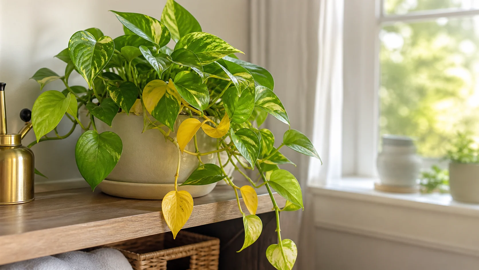 Houseplant Diseases: Identify Spots, Rot, Mildew and Wilting - General Yellowing with No Clear Lesions