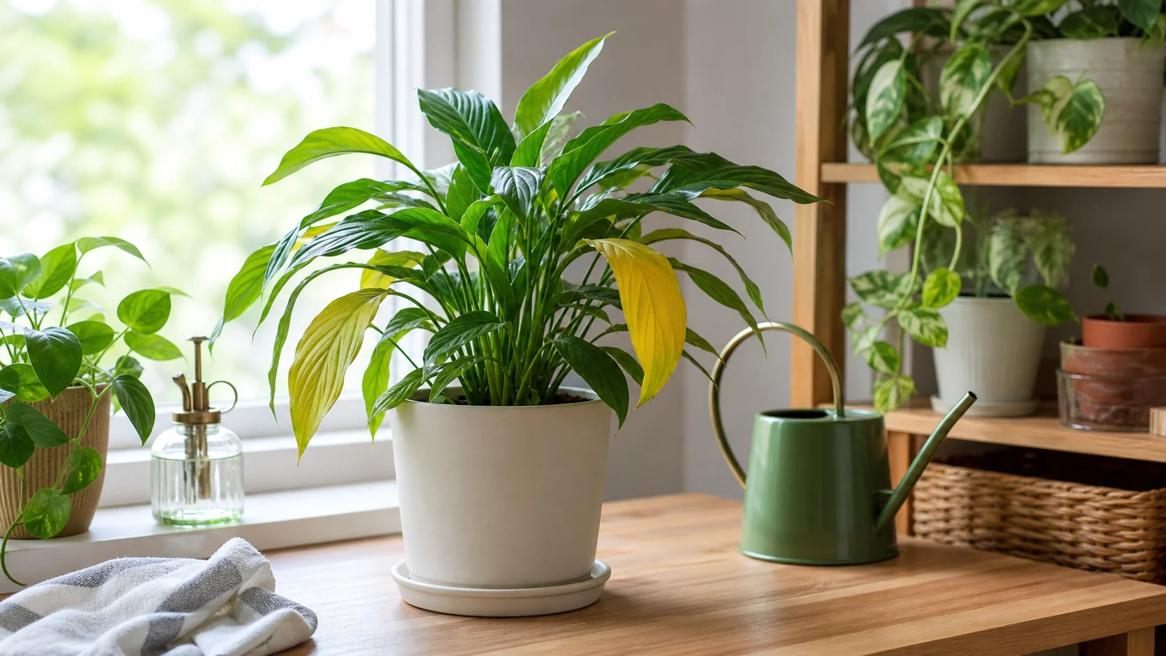Houseplant Diseases: Identify Spots, Rot, Mildew and Wilting - Slow Yellowing with No Lesion Pattern