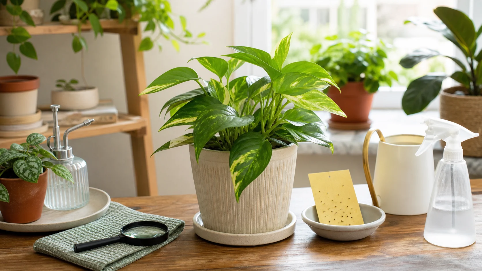 Symptom Diagnosis Card Houseplant Pests Guide: Identify and Treat Common Indoor Bugs - Symptom Diagnosis Card