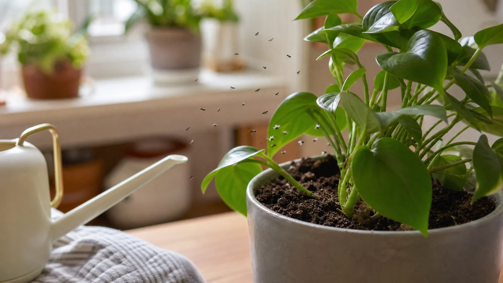 You Have Tiny Black Bugs Flying Around Your Plants How to Get Rid of Fungus Gnats Fast - You Have Tiny Black Bugs Flying Around Your Plants