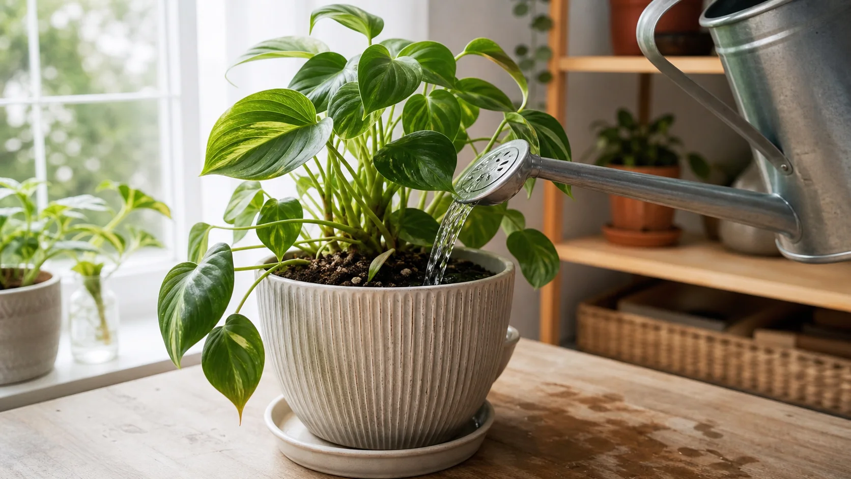 How to Repot a Plant: Step-by-Step Guide for Beginners - Step 1: Water the Plant the Day Before