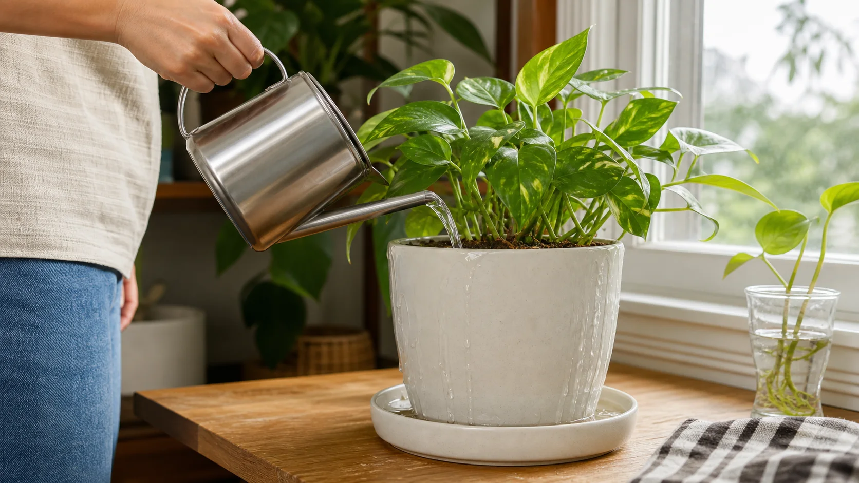 How to Repot a Plant: Step-by-Step Guide for Beginners - Step 6: Water and Settle