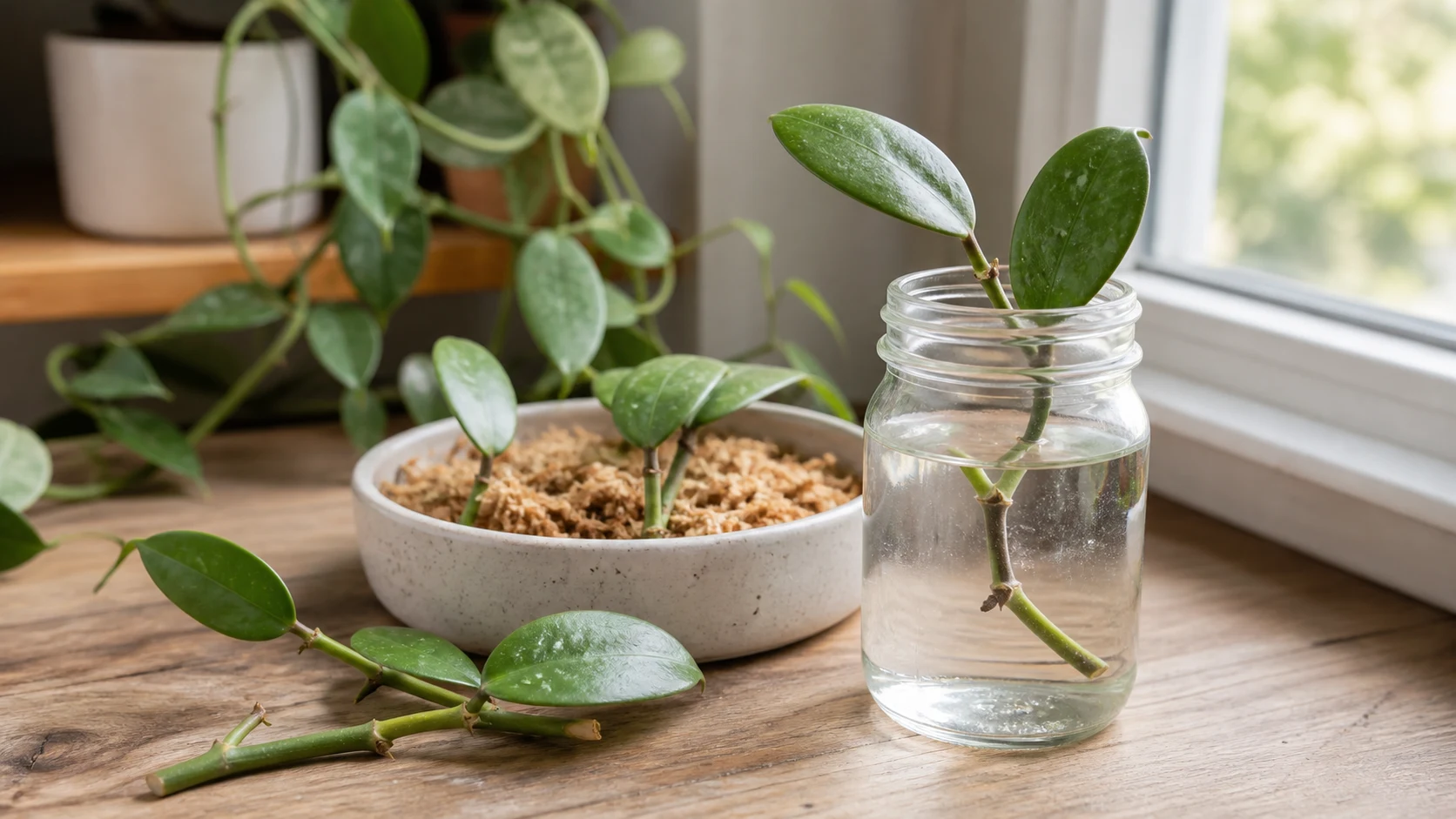Hoya Plant Care Guide: All Varieties, Propagation & Blooming - Propagation