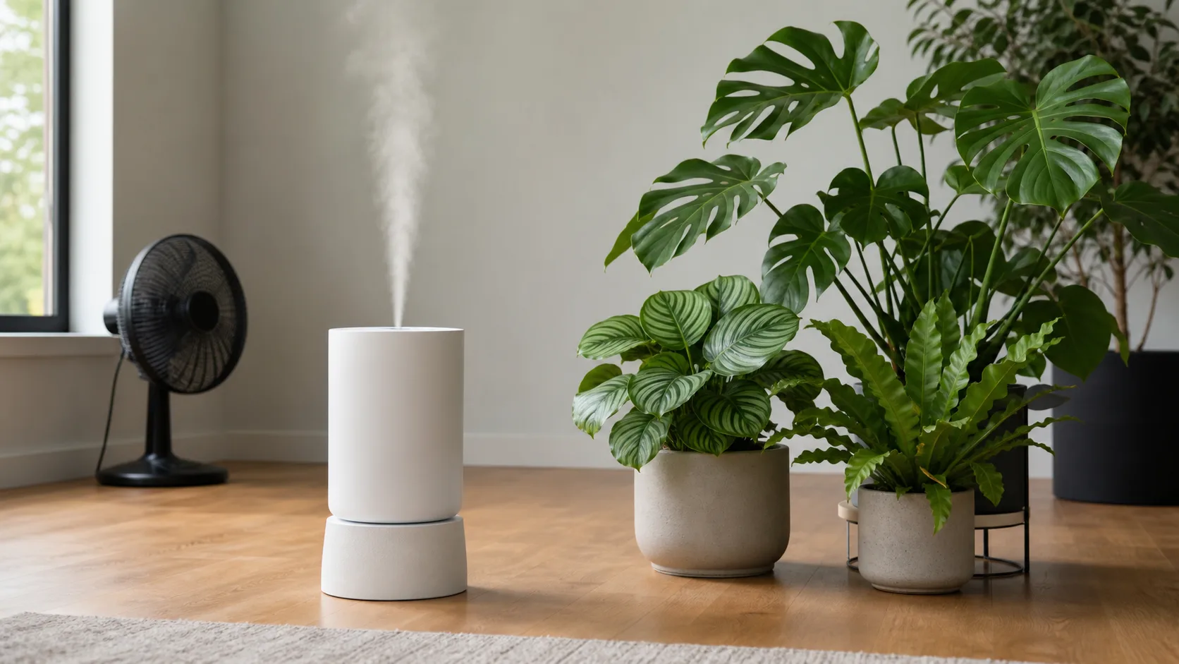 Place Mist Near the Plant Zone Without Wetting Leaves or Walls Humidifier for Plants: When It Helps, Where to Put It, and Risks - Place Mist Near the Plant Zone Without Wetting Leaves or Walls