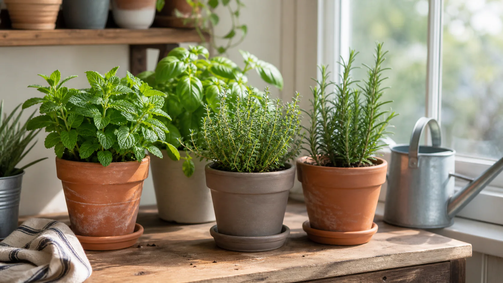 Indoor Herb Garden: Setup, Best Herbs and Grow Light Guide - How often should I water indoor herbs?