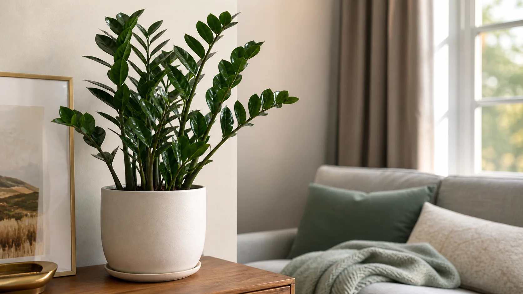3. ZZ Plant (Zamioculcas zamiifolia) 15 Best Indoor Plants for Low Light (That Actually Thrive) - 3. ZZ Plant (Zamioculcas zamiifolia)
