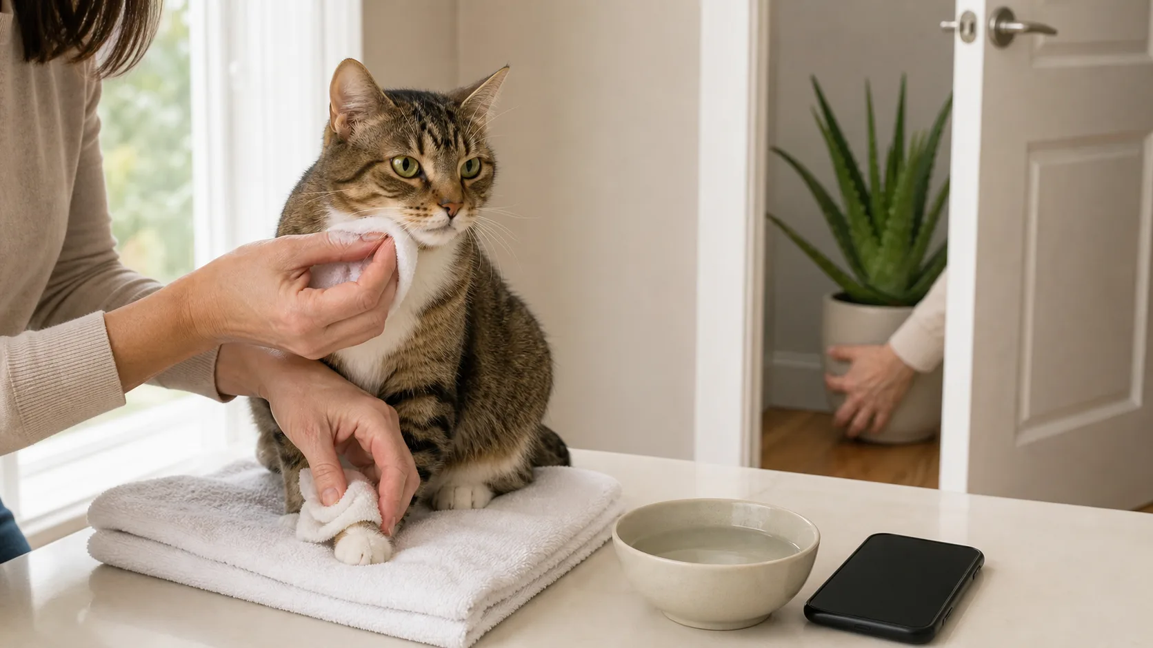 Wipe Reachable Residue, Offer Water, Remove Aloe, and Keep the Phone Ready Is Aloe Vera Toxic to Cats? Gel, Latex, Symptoms, and Action - Wipe Reachable Residue, Offer Water, Remove Aloe, and Keep the Phone Ready