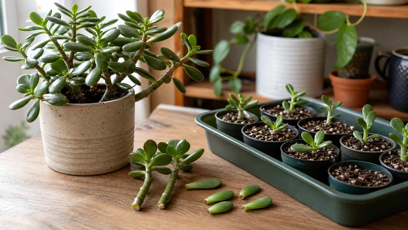 Jade Plant Care: Watering, Pruning and Propagation Indoors - Propagating Jade Plant