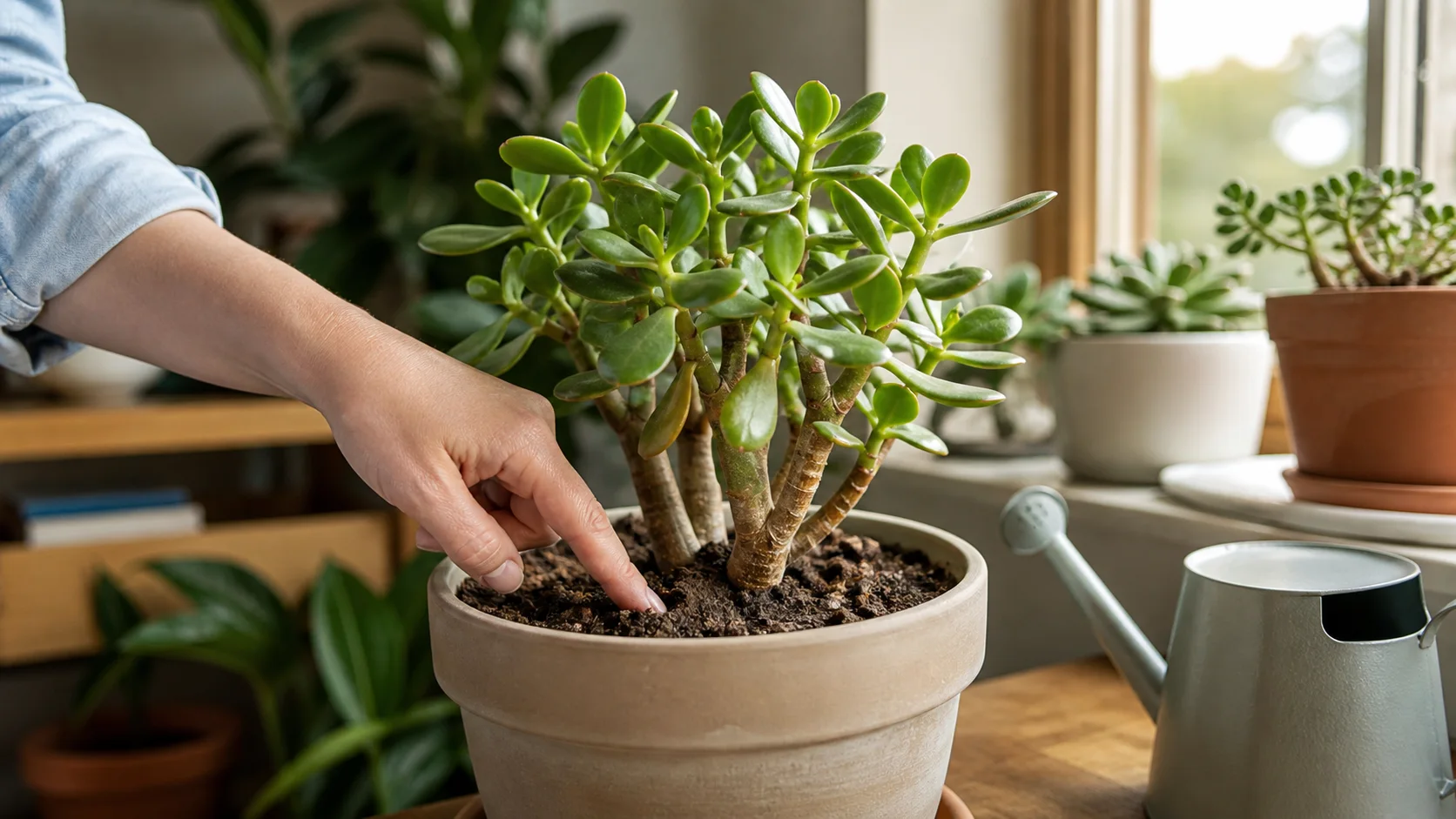 Jade Plant Care: Watering, Pruning and Propagation Indoors - Watering Jade Plant