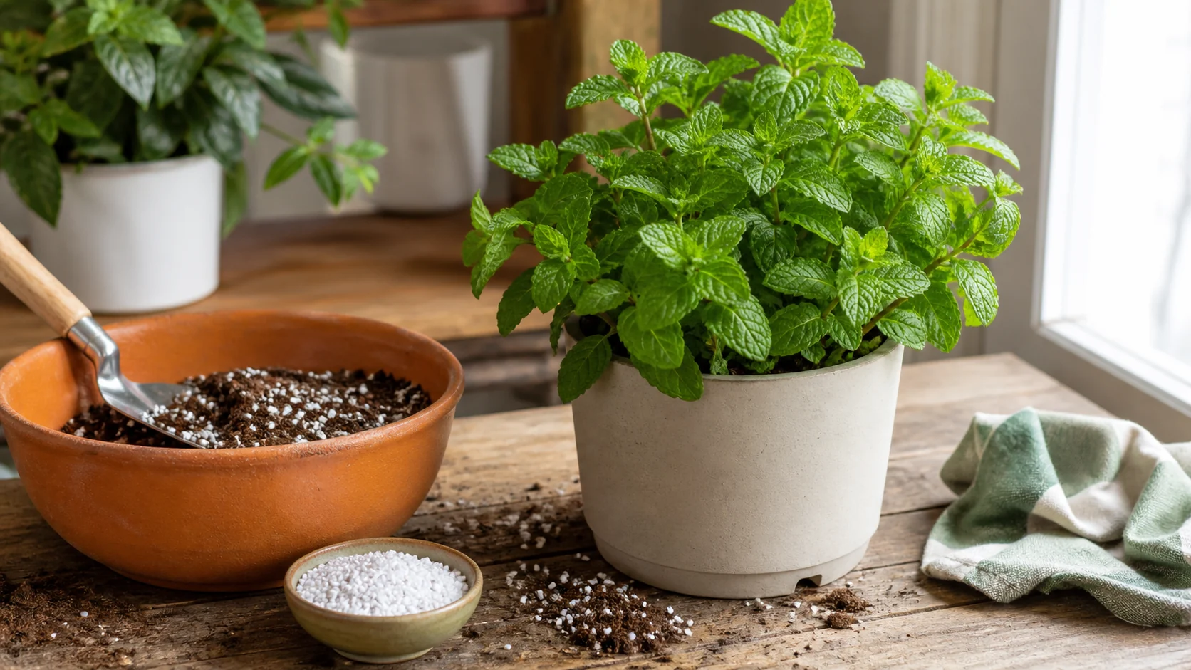 Soil and Drainage How to Grow Mint Indoors: Care, Harvesting and Varieties - Soil and Drainage
