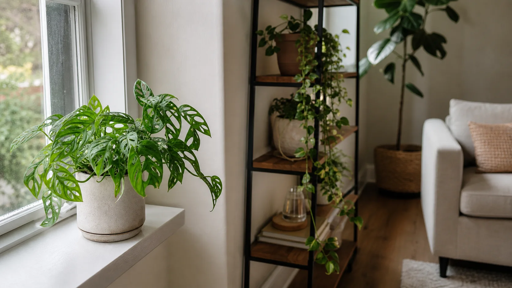 Monstera Adansonii Care Guide Indoors - Light: Where It Feels at Home