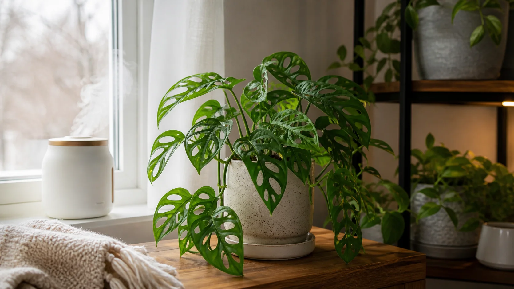 Monstera Adansonii Care Guide Indoors - Winter (December to February)