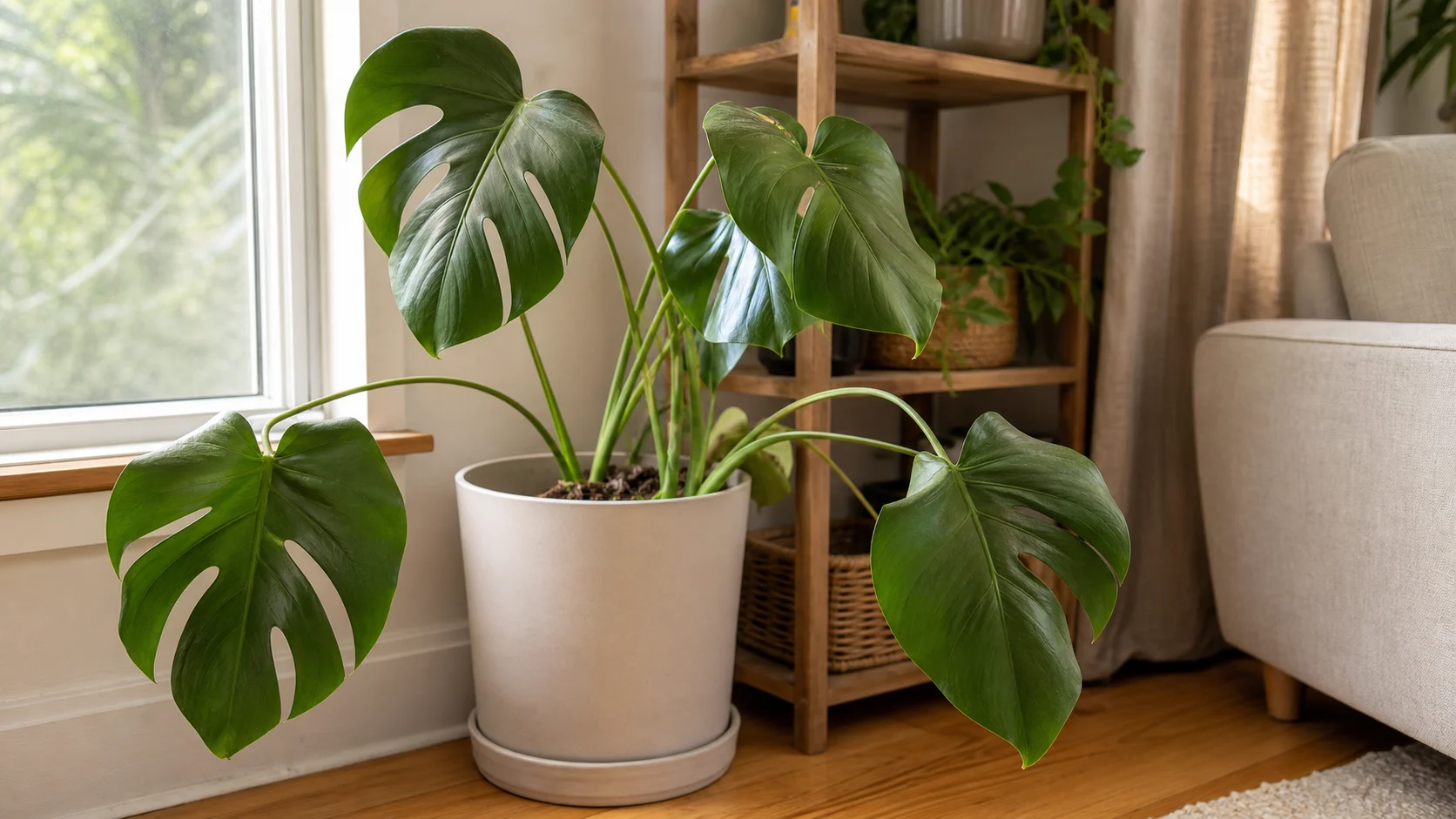 Monstera Deliciosa Care Guide Indoors - Drooping Leaves