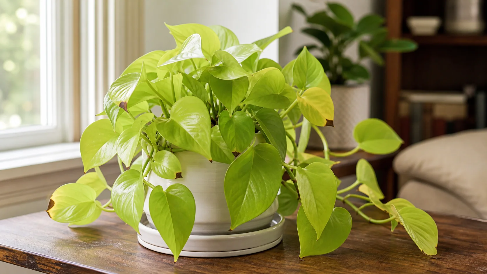 If Leaves Curl, Yellow, or Get Brown Tips Neon Pothos Care Guide for Bright Leaves - If Leaves Curl, Yellow, or Get Brown Tips