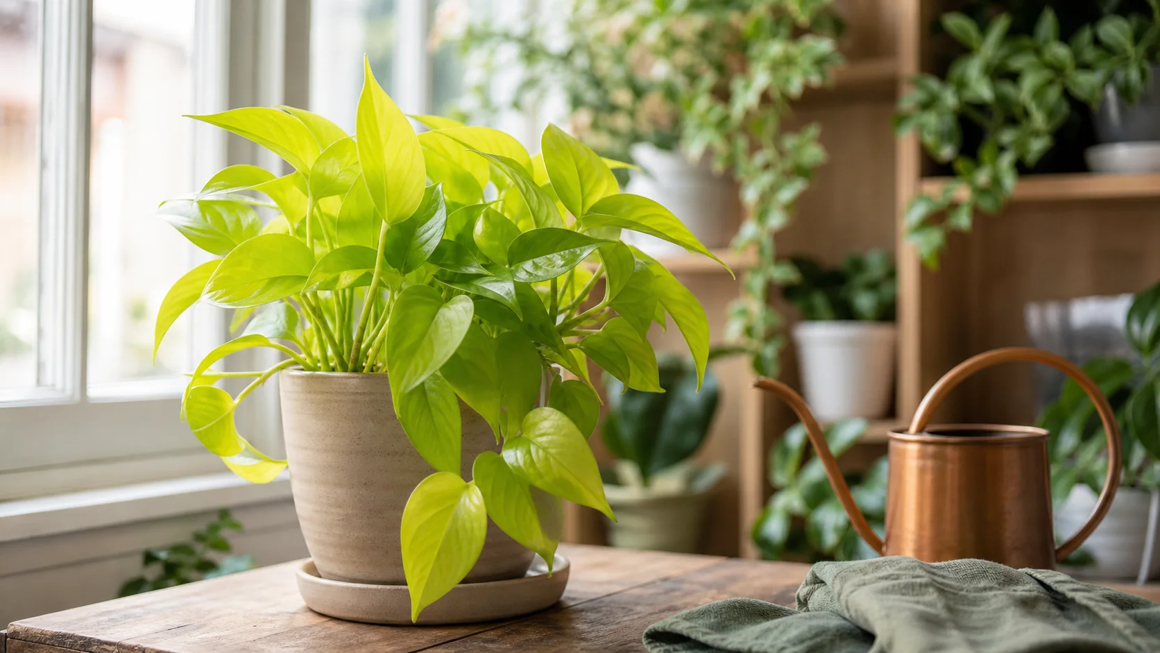 Original Data: Symptom Diagnosis Card Neon Pothos Care Guide for Bright Leaves - Original Data: Symptom Diagnosis Card