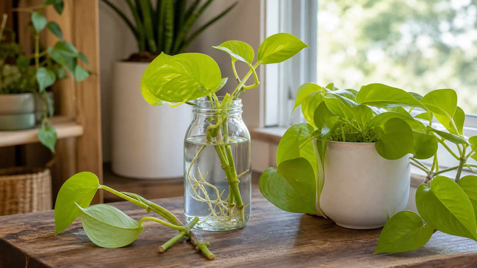 Propagation Neon Pothos Care Guide for Bright Leaves - Propagation