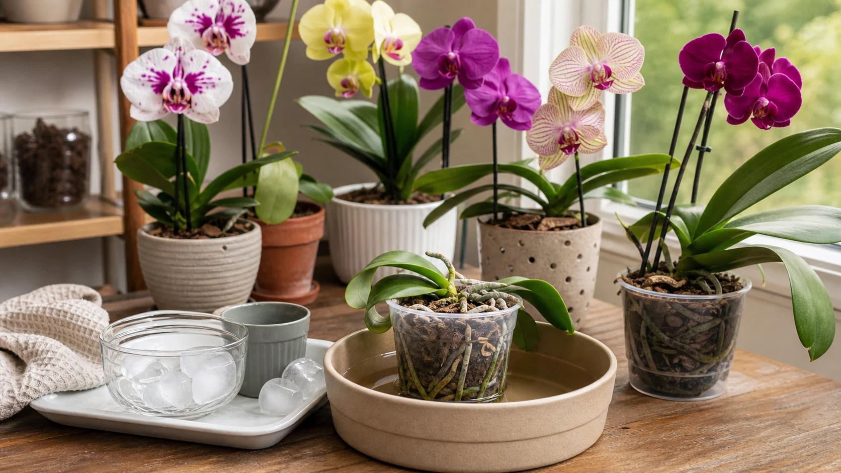 Common Mistakes With Ice Cube Watering Orchid Ice Cube Watering: Helpful Shortcut or Bad Idea? - Common Mistakes With Ice Cube Watering