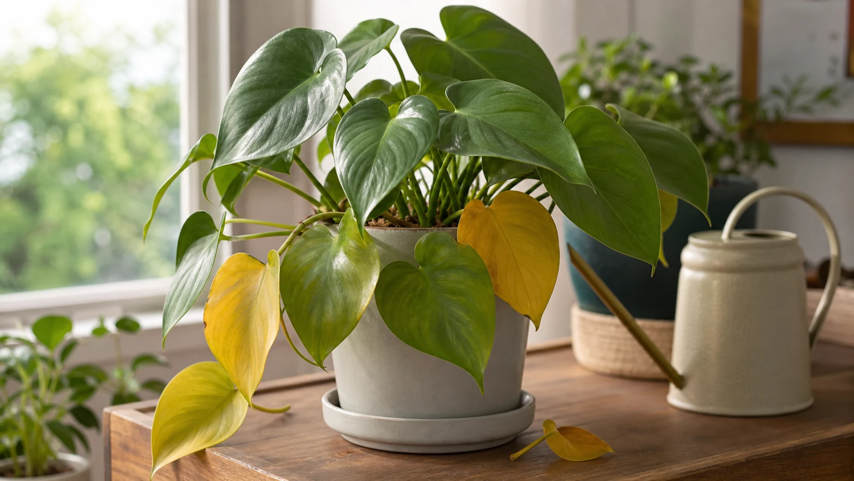 Overwatered Plant: Signs, Symptoms and How to Save It - Yellow Leaves