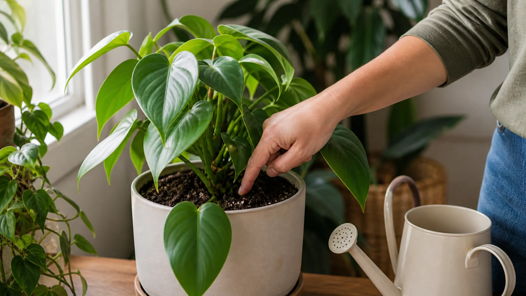 Philodendron Care: Light, Watering, and Yellow Leaves - Watering: The Part That Trips Most People Up