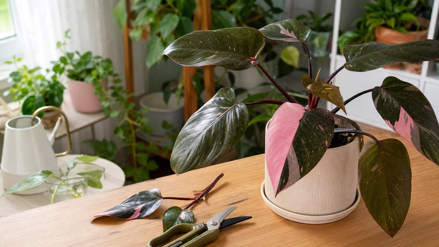 Keeping Variegation Stable Philodendron Pink Princess Care Guide - Keeping Variegation Stable