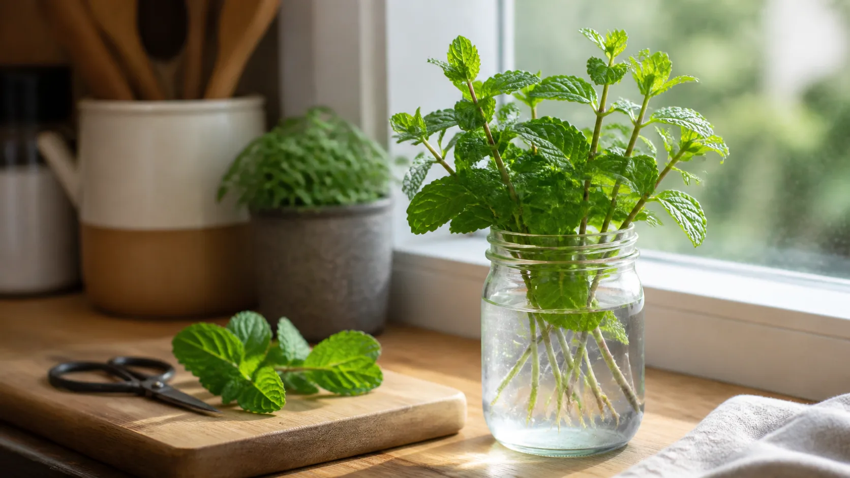 15 Houseplants That Grow in Water (No Soil Needed) - 12. Mint