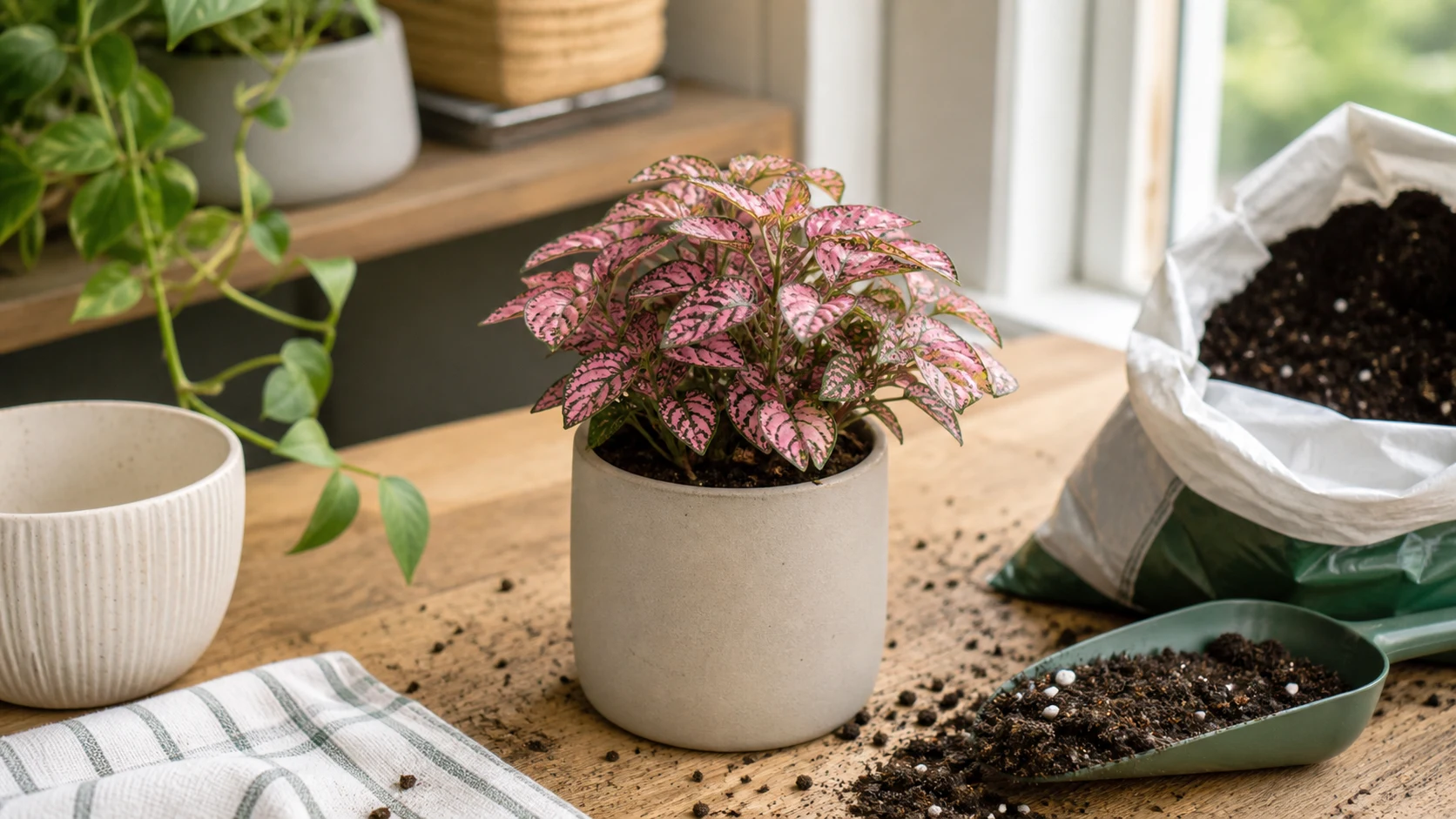 Polka Dot Plant Care: Light, Water and Leggy Growth Fixes - Soil and Potting