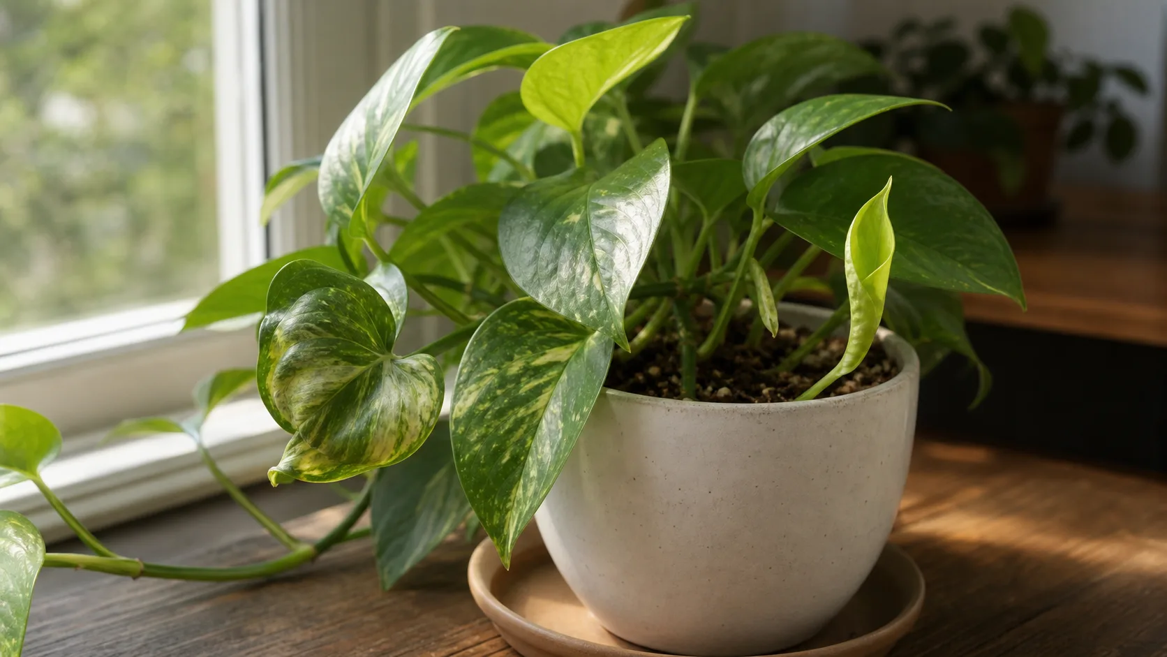 Can curled pothos leaves flatten again? Pothos Leaves Curling: Dry Soil, Heat, or Root Stress? - Can curled pothos leaves flatten again?