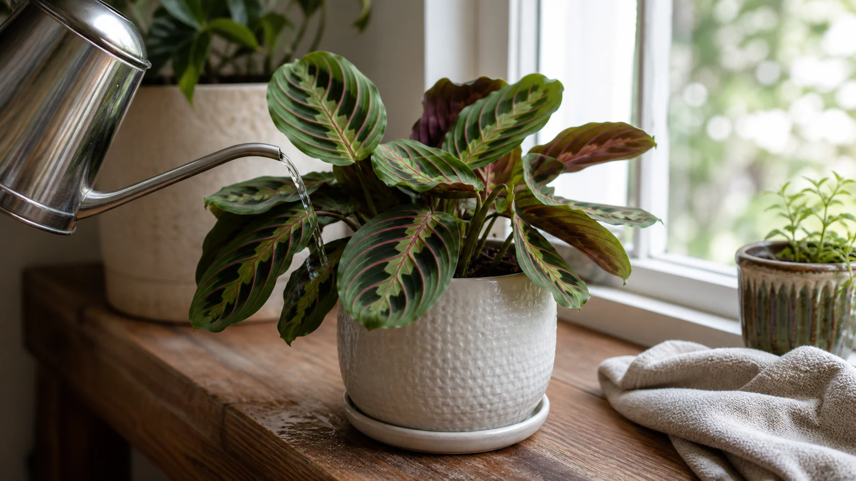 Watering: Consistent, Never Soggy Prayer Plant Care Guide for Maranta - Watering: Consistent, Never Soggy