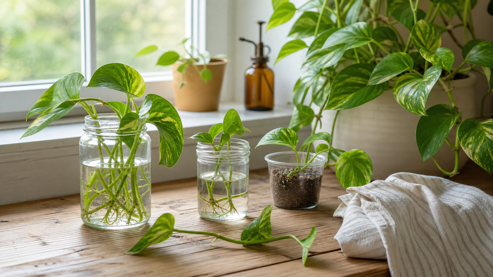 Methodology and Freshness Note How to Propagate Pothos: Water, Soil, and Moss Methods That Work - Methodology and Freshness Note
