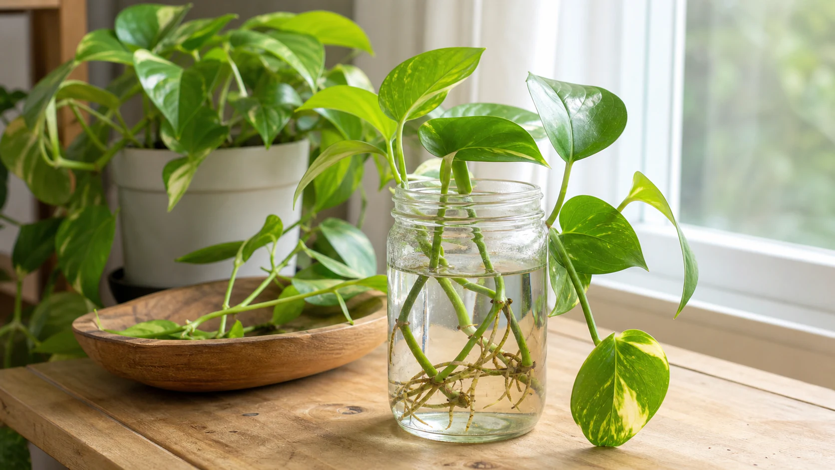 Why Pothos Roots So Readily How to Propagate Pothos: Water, Soil, and Moss Methods That Work - Why Pothos Roots So Readily