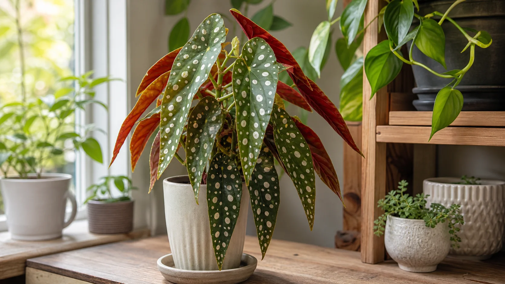 Rare Houseplants: 20 Unusual Plants With 1-5 Care Risk Ratings - 17. Begonia maculata