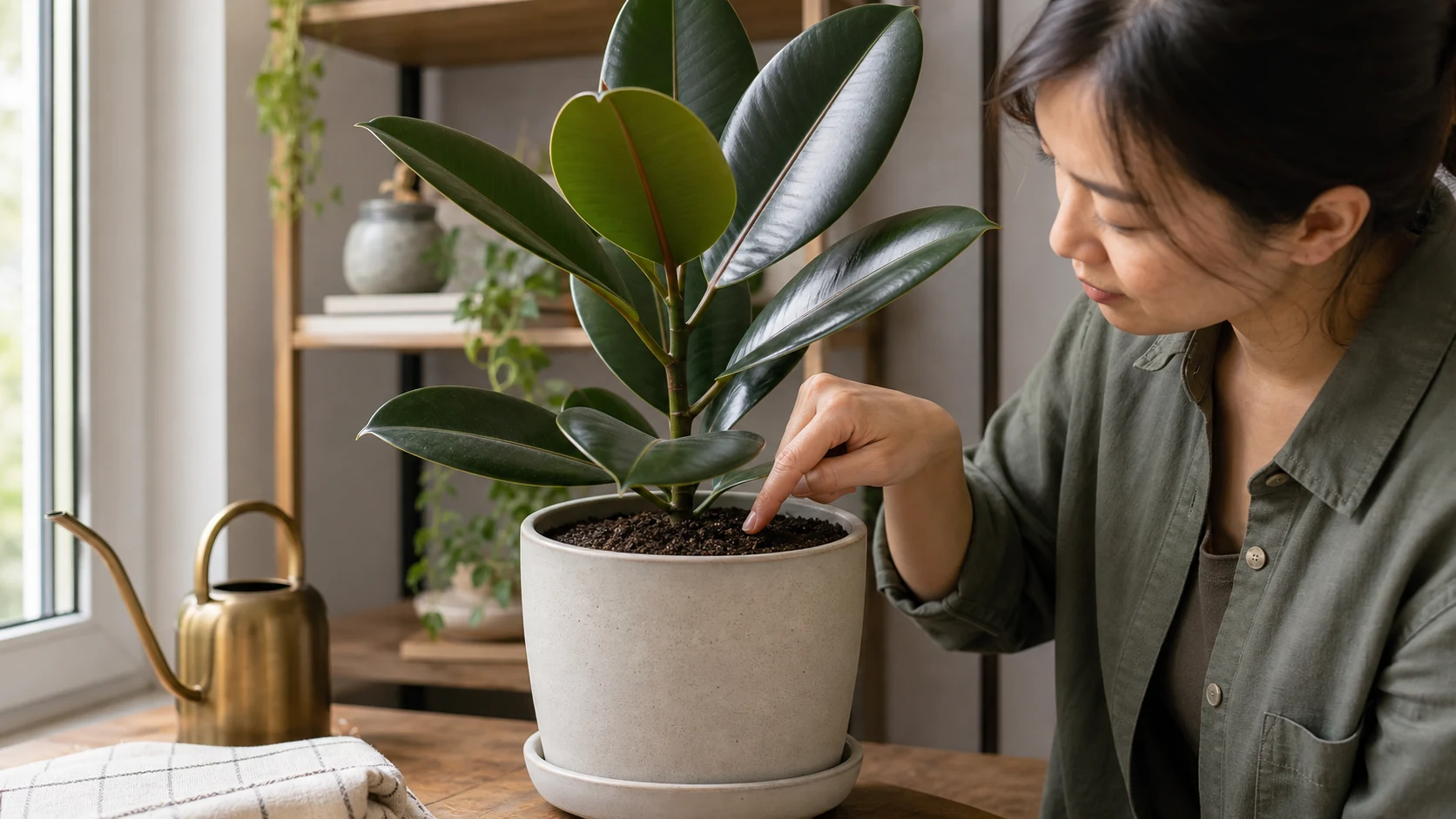 Watering: The Biggest Thing to Get Right Rubber Plant Care Guide for Indoors - Watering: The Biggest Thing to Get Right