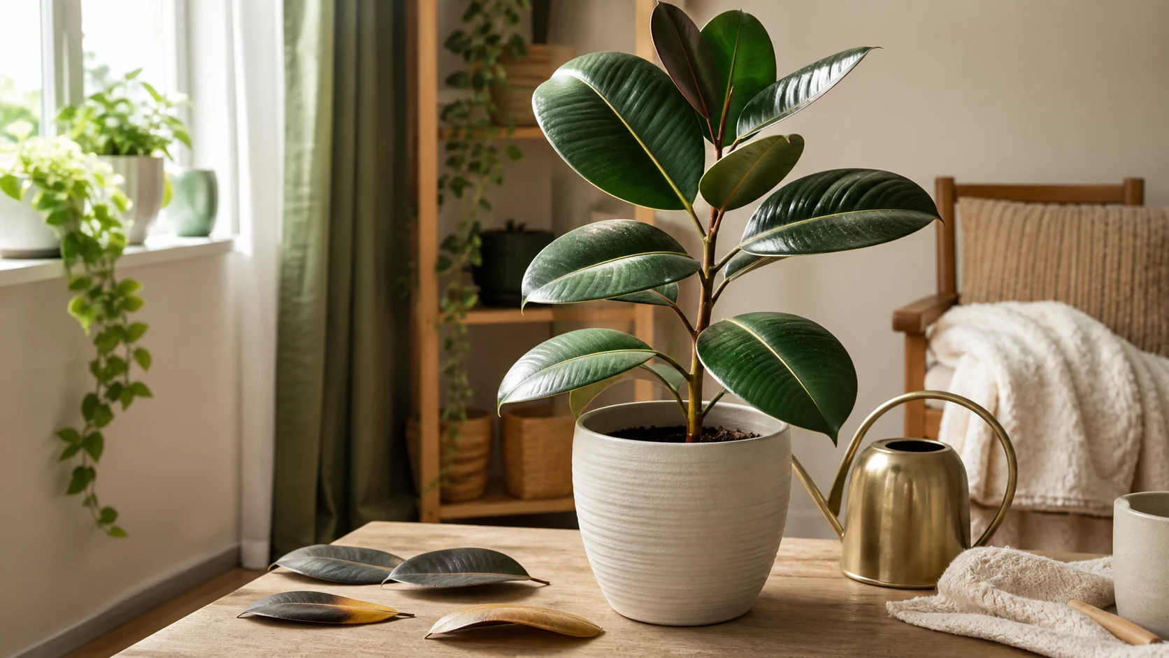 Rubber Plant Dropping Leaves: Causes and Fixes - 2. Overwatering and Underwatering Both Cause Leaf Drop